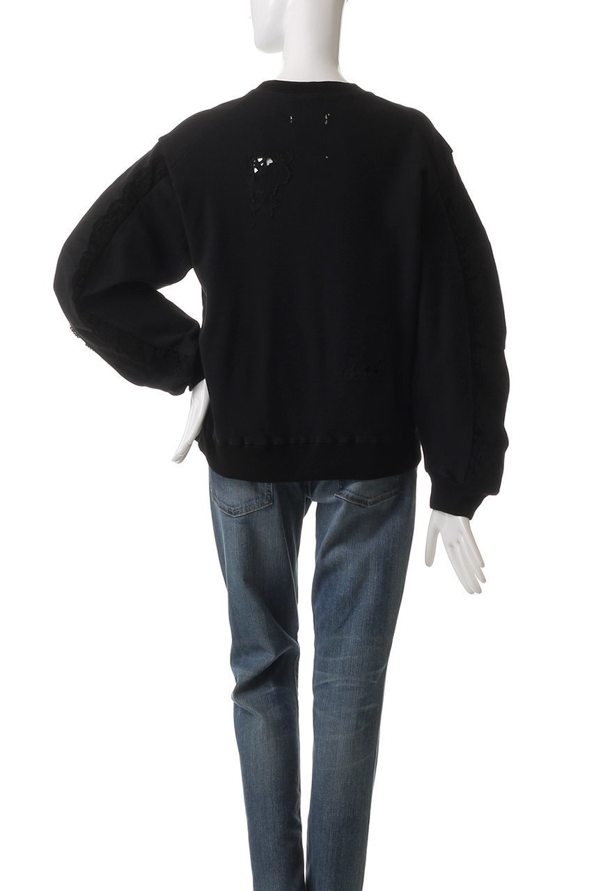 【ミュベール/MUVEIL】のラッセルレース裏毛トップス 人気、トレンドファッション・服の通販 founy(ファニー) 　ファッション　Fashion　レディースファッション　Fashion for Women　トップス・カットソー　Cut & Sew Tops　シャツ・ブラウス・オフィスカジュアル　Elegant Blouses & Button-Ups　レディースパーカー・カジュアルフーディー　Casual Hoodies & Sweatshirts　ロングTシャツ・Tシャツ　Longline T-Shirts & Tees　スウェット・クルーネックトップス　Sweatshirts & Crewnecks / Relaxed Fit Sweat Tops　カットソー・ベーシックTシャツ　Cut-and-Sewn Tops / Stretch Tees & Basics　かぎ針　Crochet　ギャザー　Gathered, Ruffled　コンパクト　Compact, Small Size　スポーティ　Sporty, Casual Athletic　スリーブ　Sleeve, Long Sleeve / Short Sleeve　バランス　Balance, Style Balance　フレーム　Frame, Outline　ボトム　Bottoms, Lower Wear　ラッセル　Raschel, Raschel Lace　リボン　Ribbon, Bow　レース　Lace, Lace Fabric　ヴィンテージ　Vintage Style　other-4|ID: prp329100004418928 ipo3291000000032870186