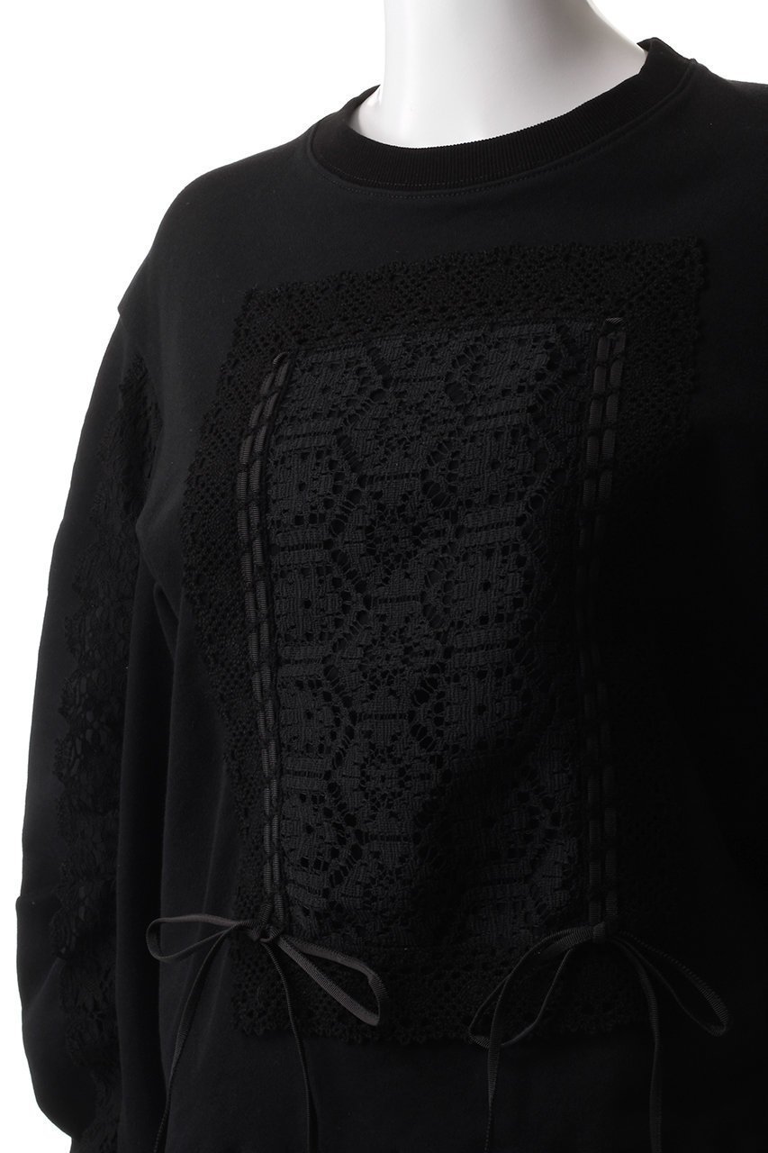 【ミュベール/MUVEIL】のラッセルレース裏毛トップス 人気、トレンドファッション・服の通販 founy(ファニー) 　ファッション　Fashion　レディースファッション　Fashion for Women　トップス・カットソー　Cut & Sew Tops　シャツ・ブラウス・オフィスカジュアル　Elegant Blouses & Button-Ups　レディースパーカー・カジュアルフーディー　Casual Hoodies & Sweatshirts　ロングTシャツ・Tシャツ　Longline T-Shirts & Tees　スウェット・クルーネックトップス　Sweatshirts & Crewnecks / Relaxed Fit Sweat Tops　カットソー・ベーシックTシャツ　Cut-and-Sewn Tops / Stretch Tees & Basics　かぎ針　Crochet　ギャザー　Gathered, Ruffled　コンパクト　Compact, Small Size　スポーティ　Sporty, Casual Athletic　スリーブ　Sleeve, Long Sleeve / Short Sleeve　バランス　Balance, Style Balance　フレーム　Frame, Outline　ボトム　Bottoms, Lower Wear　ラッセル　Raschel, Raschel Lace　リボン　Ribbon, Bow　レース　Lace, Lace Fabric　ヴィンテージ　Vintage Style　other-5|ID: prp329100004418928 ipo3291000000032870190