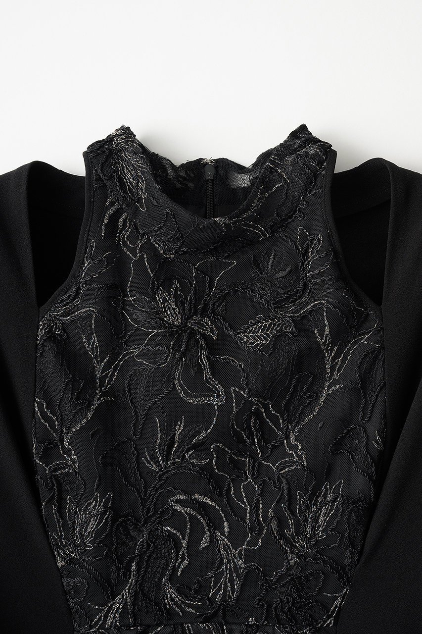 【ミューラル/MURRAL】のSeem flower laceドレス 人気、トレンドファッション・服の通販 founy(ファニー) 　ファッション　Fashion　レディースファッション　Fashion for Women　ワンピース　Dresses　フォーマル・パーティードレス・結婚式用ドレス　Elegant & Casual Dresses　チュニック　Tunic Tops & Dresses　2025年　2025　2025春夏・S/S　Spring/Summer 2025 SS25　コレクション　Collection, Seasonal Line　ショルダー　Shoulder, Shoulder Strap　チュニック　Tunic, Long Top　ドレス　Dress, One-Piece　レース　Lace, Lace Fabric　ロング　Long, Long-Length　手描き　Hand-Drawn, Illustrated　other-3|ID: prp329100004418934 ipo3291000000032874013