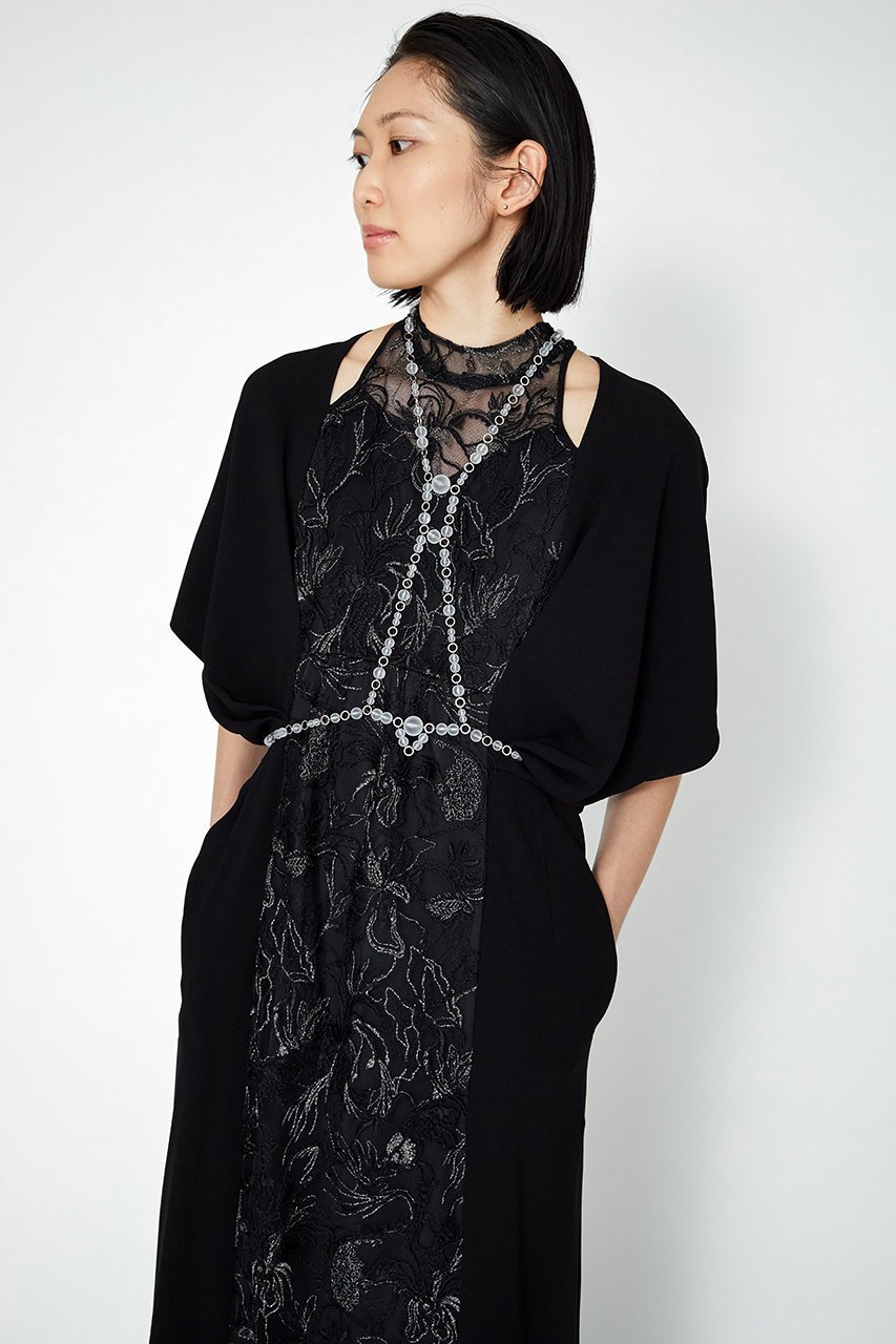 【ミューラル/MURRAL】のSeem flower laceドレス 人気、トレンドファッション・服の通販 founy(ファニー) 　ファッション　Fashion　レディースファッション　Fashion for Women　ワンピース　Dresses　フォーマル・パーティードレス・結婚式用ドレス　Elegant & Casual Dresses　チュニック　Tunic Tops & Dresses　2025年　2025　2025春夏・S/S　Spring/Summer 2025 SS25　コレクション　Collection, Seasonal Line　ショルダー　Shoulder, Shoulder Strap　チュニック　Tunic, Long Top　ドレス　Dress, One-Piece　レース　Lace, Lace Fabric　ロング　Long, Long-Length　手描き　Hand-Drawn, Illustrated　other-7|ID: prp329100004418934 ipo3291000000032874035