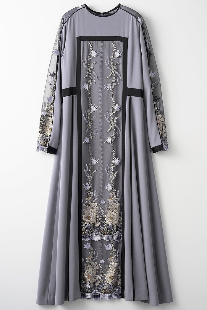 【ミューラル/MURRAL】のFramed flower laceドレス インテリア・キッズ・メンズ・レディースファッション・服の通販 founy(ファニー) https://founy.com/ ファッション Fashion レディースファッション Fashion for Women ワンピース Dresses フォーマル・パーティードレス・結婚式用ドレス Elegant & Casual Dresses チュニック Tunic Tops & Dresses エレガント 上品 Elegant シェイプ Shape, Slim Fit スリーブ Sleeve, Long Sleeve / Short Sleeve チュニック Tunic, Long Top ドレス Dress, One-Piece パープル Purple, Violet モチーフ Motif, Design Theme レース Lace, Lace Fabric ロング Long, Long-Length |ID: prp329100004418935 ipo3291000000036148399