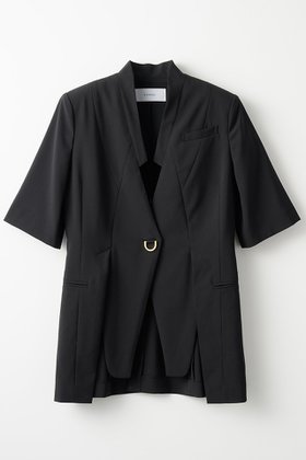 【ミューラル/MURRAL】 Branching ハーフスリーブ ジャケット人気、トレンドファッション・服の通販 founy(ファニー) ファッション Fashion レディースファッション Fashion for Women アウター Coat / Outerwear Collection レディースジャケット・軽アウター Jackets ジャケット Jacket, Outerwear ストレッチ Stretch, Stretchy Fabric スリット Slit, Slit Detail スリーブ Sleeve, Long Sleeve / Short Sleeve ハーフ Half, Half-Length フォルム Silhouette, Form フロント Front, Front Design モダン Modern, Contemporary |ID:prp329100004418936