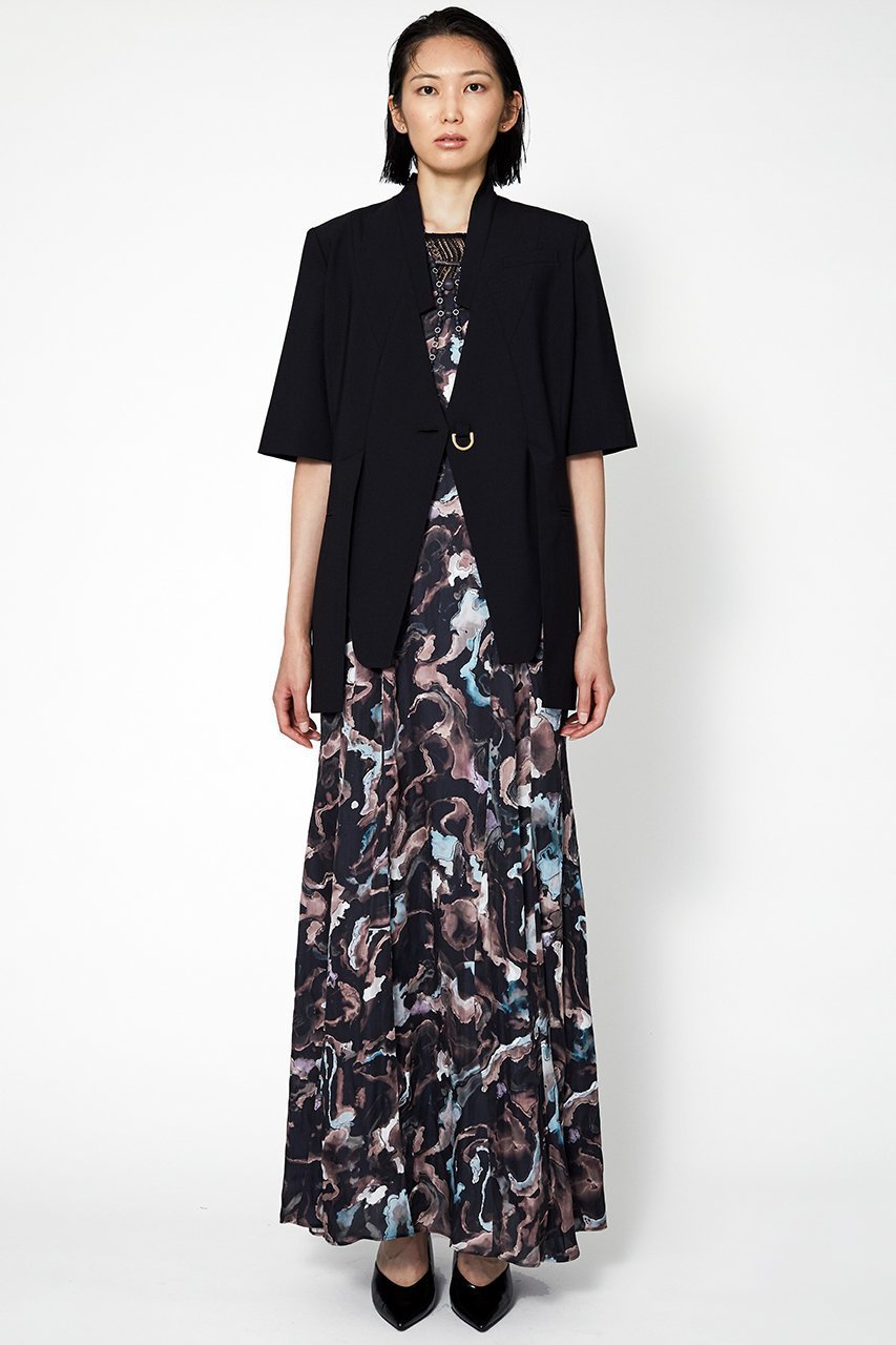 【ミューラル/MURRAL】のBranching ハーフスリーブ ジャケット 人気、トレンドファッション・服の通販 founy(ファニー) 　ファッション　Fashion　レディースファッション　Fashion for Women　アウター　Coat / Outerwear Collection　レディースジャケット・軽アウター　Jackets　ジャケット　Jacket, Outerwear　ストレッチ　Stretch, Stretchy Fabric　スリット　Slit, Slit Detail　スリーブ　Sleeve, Long Sleeve / Short Sleeve　ハーフ　Half, Half-Length　フォルム　Silhouette, Form　フロント　Front, Front Design　モダン　Modern, Contemporary　other-6|ID: prp329100004418936 ipo3291000000032960444