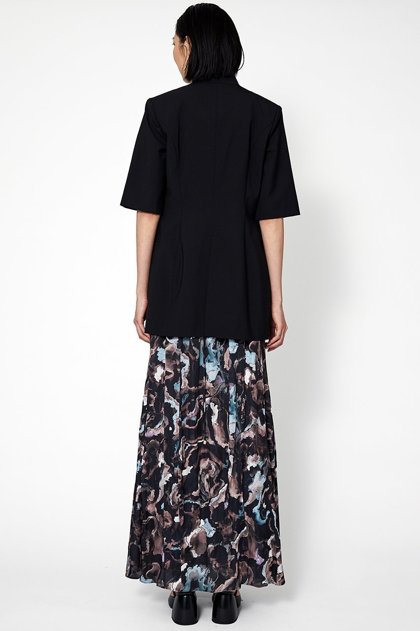 【ミューラル/MURRAL】のBranching ハーフスリーブ ジャケット 人気、トレンドファッション・服の通販 founy(ファニー) 　ファッション　Fashion　レディースファッション　Fashion for Women　アウター　Coat / Outerwear Collection　レディースジャケット・軽アウター　Jackets　ジャケット　Jacket, Outerwear　ストレッチ　Stretch, Stretchy Fabric　スリット　Slit, Slit Detail　スリーブ　Sleeve, Long Sleeve / Short Sleeve　ハーフ　Half, Half-Length　フォルム　Silhouette, Form　フロント　Front, Front Design　モダン　Modern, Contemporary　other-8|ID: prp329100004418936 ipo3291000000032960454