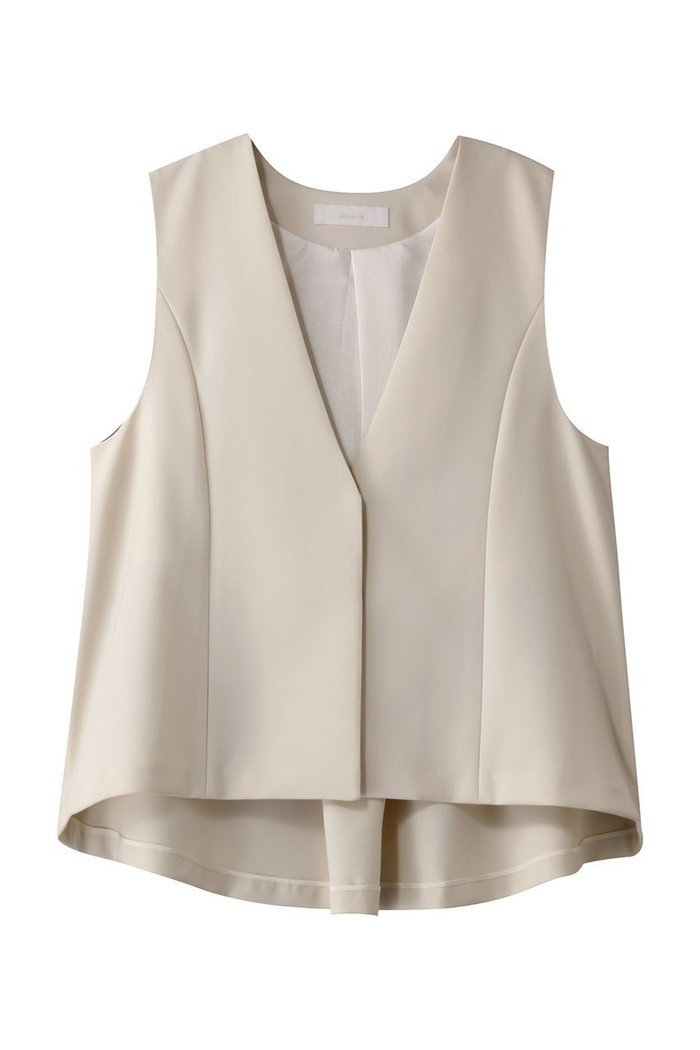 【アルアバイル/allureville】のダブルクロスドレープジレ インテリア・キッズ・メンズ・レディースファッション・服の通販 founy(ファニー) https://founy.com/ ファッション Fashion レディースファッション Fashion for Women アウター Coat / Outerwear Collection レディースジャケット・軽アウター Jackets シンプル Simple, Minimal ジャケット Jacket, Outerwear ダブル Double, Double-Breasted パーティ Party, Party Style フレア Flare, Flared ベスト Vest, Waistcoat エレガント 上品 Elegant |ID: prp329100004418942 ipo3291000000036107443