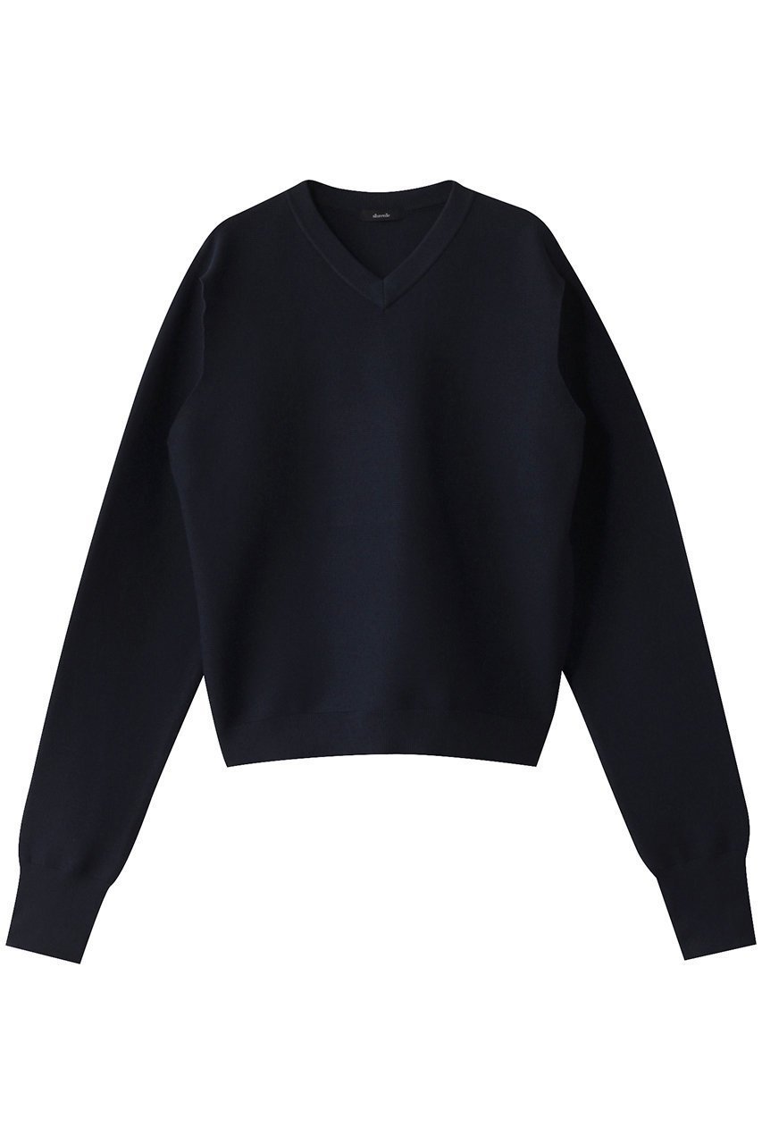 【アルアバイル/allureville】のスラッシュアーム2WAY プルオーバー インテリア・キッズ・メンズ・レディースファッション・服の通販 founy(ファニー) 　ファッション　Fashion　レディースファッション　Fashion for Women　トップス・カットソー　Cut & Sew Tops　ニット　Knit Tops & Sweaters　カジュアルプルオーバー・ニットトップス　Pullovers & Knit Tops / Casual Pullovers　インナー　Innerwear　スリット　Slit, Slit Detail　再入荷　Restock / Back in Stock　ネイビー|ID: prp329100004418947 ipo3291000000035051463