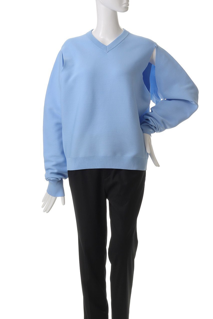 【アルアバイル/allureville】のスラッシュアーム2WAY プルオーバー 人気、トレンドファッション・服の通販 founy(ファニー) 　ファッション　Fashion　レディースファッション　Fashion for Women　トップス・カットソー　Cut & Sew Tops　ニット　Knit Tops & Sweaters　カジュアルプルオーバー・ニットトップス　Pullovers & Knit Tops / Casual Pullovers　インナー　Innerwear　スリット　Slit, Slit Detail　再入荷　Restock / Back in Stock　other-2|ID: prp329100004418947 ipo3291000000035051464