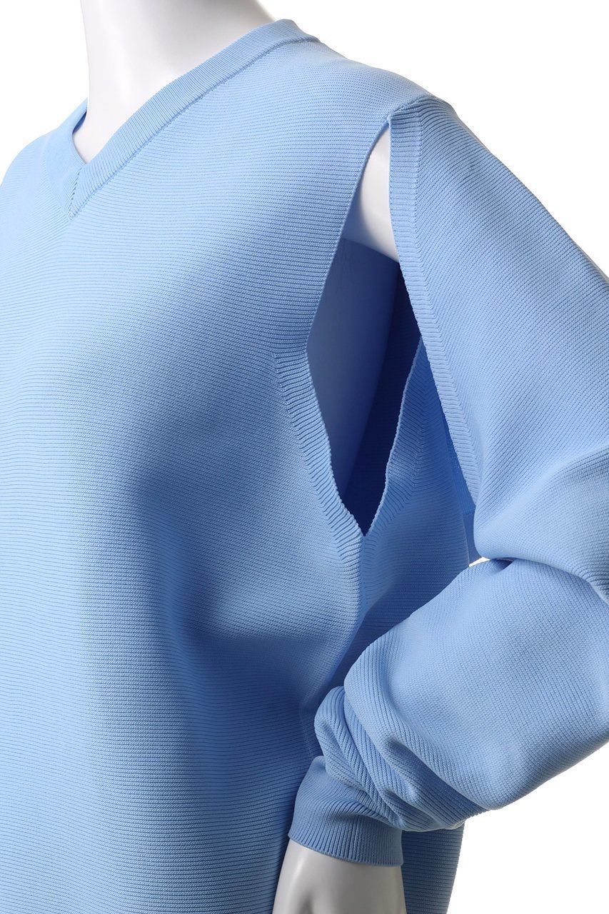 【アルアバイル/allureville】のスラッシュアーム2WAY プルオーバー 人気、トレンドファッション・服の通販 founy(ファニー) 　ファッション　Fashion　レディースファッション　Fashion for Women　トップス・カットソー　Cut & Sew Tops　ニット　Knit Tops & Sweaters　カジュアルプルオーバー・ニットトップス　Pullovers & Knit Tops / Casual Pullovers　インナー　Innerwear　スリット　Slit, Slit Detail　再入荷　Restock / Back in Stock　other-5|ID: prp329100004418947 ipo3291000000035051468