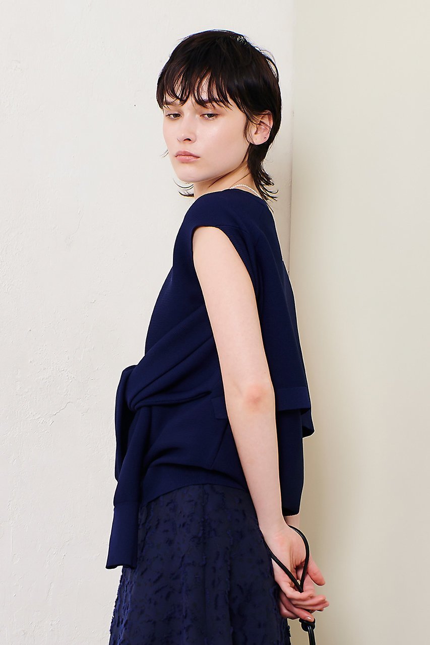 【アルアバイル/allureville】のスラッシュアーム2WAY プルオーバー 人気、トレンドファッション・服の通販 founy(ファニー) 　ファッション　Fashion　レディースファッション　Fashion for Women　トップス・カットソー　Cut & Sew Tops　ニット　Knit Tops & Sweaters　カジュアルプルオーバー・ニットトップス　Pullovers & Knit Tops / Casual Pullovers　インナー　Innerwear　スリット　Slit, Slit Detail　再入荷　Restock / Back in Stock　other-8|ID: prp329100004418947 ipo3291000000035051473