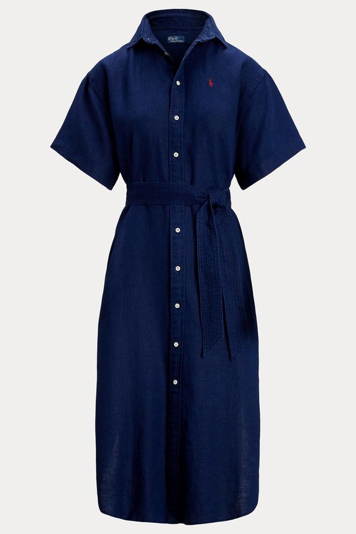 【ラルフローレン/RALPH LAUREN】の【POLO RALPH LAUREN】リネン ショートスリーブ シャツドレス インテリア・キッズ・メンズ・レディースファッション・服の通販 founy(ファニー) https://founy.com/ ファッション Fashion レディースファッション Fashion for Women ワンピース Dresses フォーマル・パーティードレス・結婚式用ドレス Elegant & Casual Dresses チュニック Tunic Tops & Dresses サンダル Sandals, Summer Shoes ショート Short, Short Length ストレート Straight, Straight Cut スニーカー Sneakers, Trainers スリット Slit, Slit Detail スリーブ Sleeve, Long Sleeve / Short Sleeve チュニック Tunic, Long Top ドレス Dress, One-Piece フィット Fit, Slim Fit プリーツ Pleats, Pleated ボックス Boxy, Box Shape ヨーク Yoke, Yoke Design ラウンド Round, Round Neck リネン Linen, Linen Fabric 半袖 Short Sleeve, Half Sleeve |ID: prp329100004418955 ipo3291000000032871596