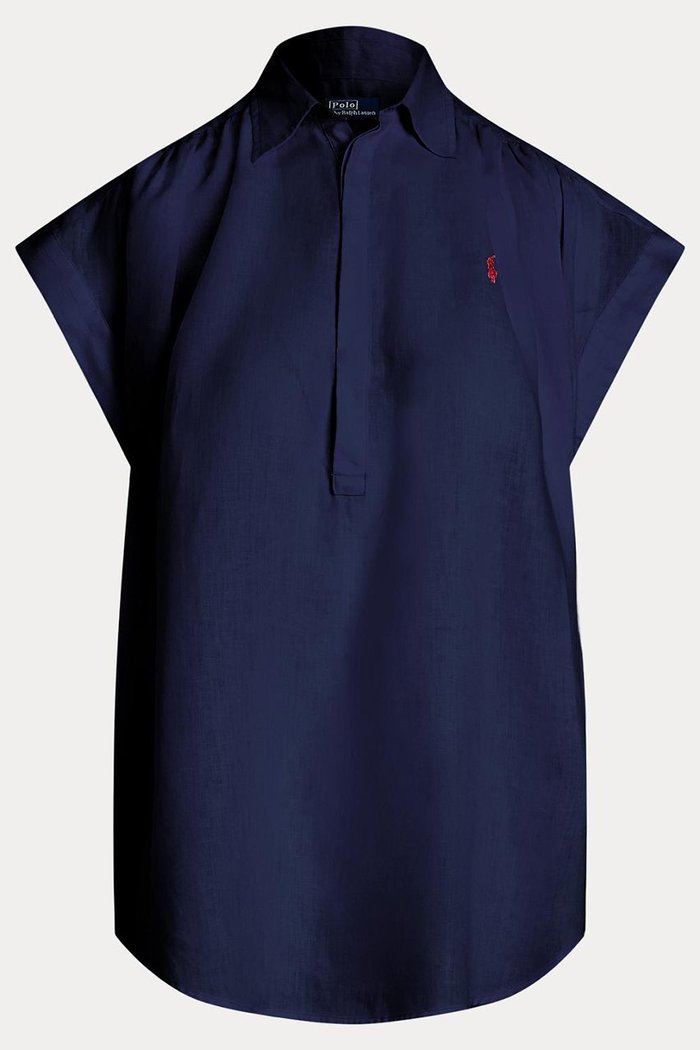 【ラルフローレン/RALPH LAUREN】の【POLO RALPH LAUREN】リネン ポップオーバー シャツ インテリア・キッズ・メンズ・レディースファッション・服の通販 founy(ファニー) https://founy.com/ ファッション Fashion レディースファッション WOMEN トップス・カットソー Tops/Tshirt シャツ/ブラウス Shirts/Blouses カフス Cuffs シャーリング Shirring ショート Short シンプル Simple スリーブ Sleeve ドレープ Drape フィット Fit フロント Front プリーツ Pleats ボックス Box ヨーク Yoke ラウンド Round リネン Linen リラックス Relax 半袖 Short Sleeve |ID: prp329100004418958 ipo3291000000030850933