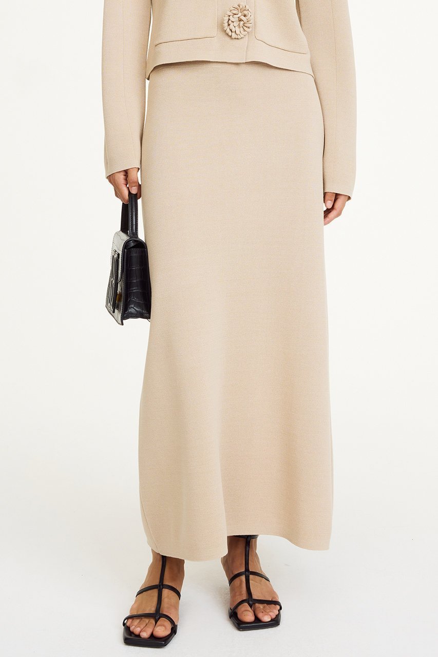 【バイ マレーネ ビルガー/BY MALENE BIRGER】のROZ ロングスカート 人気、トレンドファッション・服の通販 founy(ファニー) 　ファッション　Fashion　レディースファッション　WOMEN　スカート　Skirt　ロングスカート　Long Skirt　ストレート　Straight　フィット　Fit　ミラノリブ　Milan Ribs　ロング　Long　NEW・新作・新着・新入荷　New Arrivals　other-8|ID: prp329100004418961 ipo3291000000031329443
