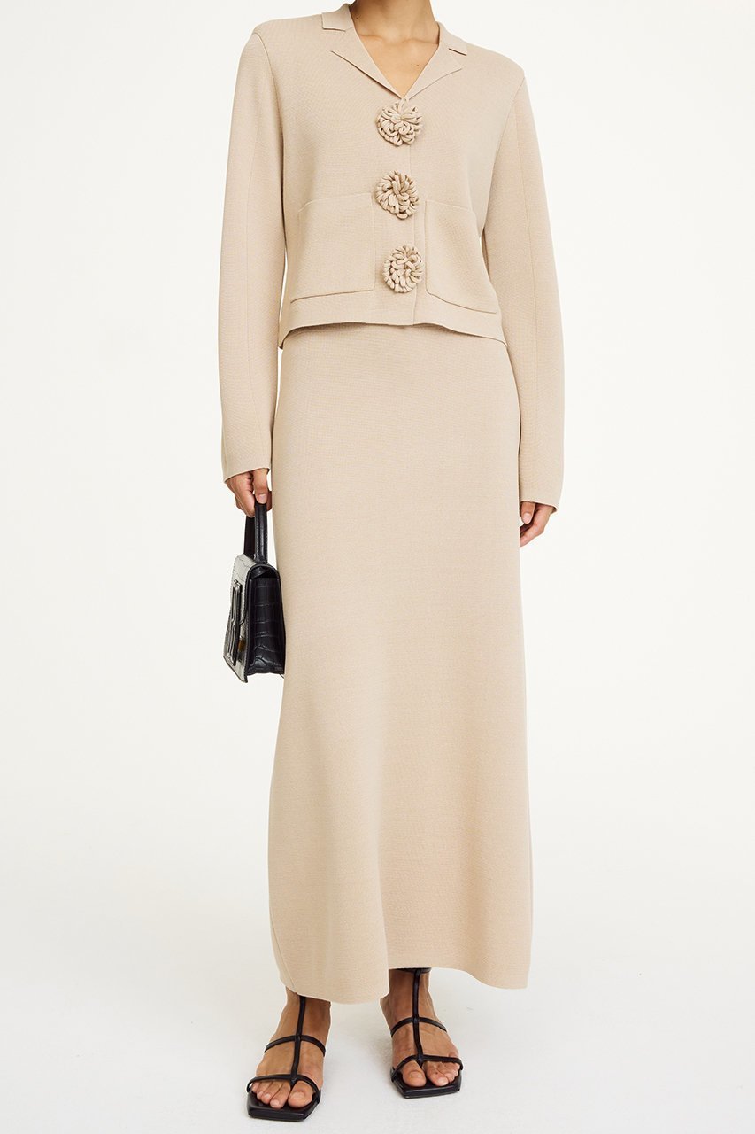 【バイ マレーネ ビルガー/BY MALENE BIRGER】のROZ ロングスカート 人気、トレンドファッション・服の通販 founy(ファニー) 　ファッション　Fashion　レディースファッション　Fashion for Women　スカート　Skirts　ロングスカート　Long Skirts / Maxi & Midi Skirts　ストレート　Straight, Straight Cut　フィット　Fit, Slim Fit　ミラノリブ　Milano Rib, Milano Stitch　ロング　Long, Long-Length　other-7|ID: prp329100004418961 ipo3291000000032790025