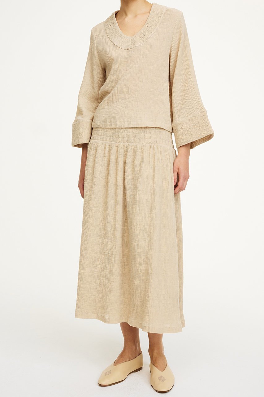 【バイ マレーネ ビルガー/BY MALENE BIRGER】のMOON ラウンドネックプルオーバー 人気、トレンドファッション・服の通販 founy(ファニー) 　ファッション　Fashion　レディースファッション　Fashion for Women　トップス・カットソー　Cut & Sew Tops　シャツ・ブラウス・オフィスカジュアル　Elegant Blouses & Button-Ups　ロングTシャツ・Tシャツ　Longline T-Shirts & Tees　カジュアルプルオーバー・ニットトップス　Pullovers & Knit Tops / Casual Pullovers　カットソー・ベーシックTシャツ　Cut-and-Sewn Tops / Stretch Tees & Basics　シンプル　Simple, Minimal　スリーブ　Sleeve, Long Sleeve / Short Sleeve　ラウンド　Round, Round Neck　ロング　Long, Long-Length　エレガント 上品　Elegant　other-6|ID: prp329100004418966 ipo3291000000032852094
