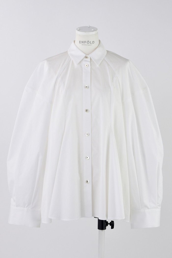 【エンフォルド/ENFOLD】のクリアタイプライター 立体SH/シャツ インテリア・キッズ・メンズ・レディースファッション・服の通販 founy(ファニー) https://founy.com/ ファッション Fashion レディースファッション Fashion for Women トップス・カットソー Cut & Sew Tops シャツ・ブラウス・オフィスカジュアル Elegant Blouses & Button-Ups スリーブ Sleeve, Long Sleeve / Short Sleeve タイプライター Typewriter Fabric, Crisp Cotton ロング Long, Long-Length |ID: prp329100004420272 ipo3291000000036396604