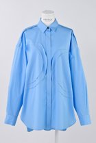 【エンフォルド/ENFOLD】のC/PEブロード アップリケSH/シャツ 人気、トレンドファッション・服の通販 founy(ファニー) ファッション Fashion レディースファッション Fashion for Women トップス・カットソー Cut & Sew Tops シャツ・ブラウス・オフィスカジュアル Elegant Blouses & Button-Ups おすすめ Recommended / Our Picks スリーブ Sleeve, Long Sleeve / Short Sleeve ブロード Broadcloth, Fine Cotton ベスト Vest, Waistcoat ロング Long, Long-Length thumbnail サックス|ID: prp329100004420274 ipo3291000000032853517