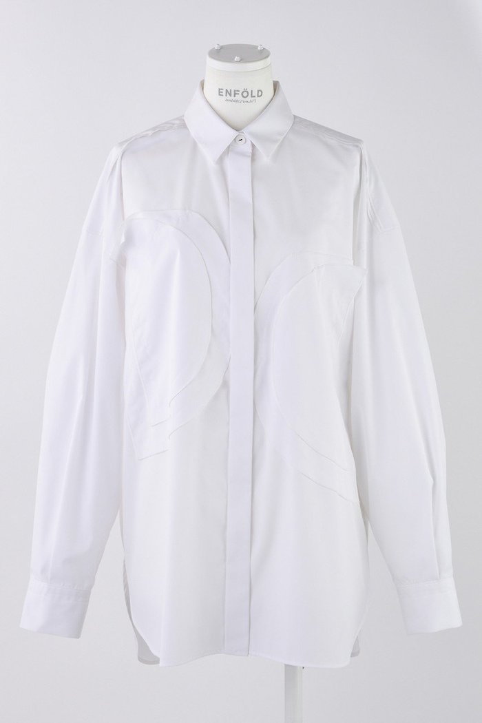 【エンフォルド/ENFOLD】のC/PEブロード アップリケSH/シャツ インテリア・キッズ・メンズ・レディースファッション・服の通販 founy(ファニー) https://founy.com/ ファッション Fashion レディースファッション Fashion for Women トップス・カットソー Cut & Sew Tops シャツ・ブラウス・オフィスカジュアル Elegant Blouses & Button-Ups おすすめ Recommended / Our Picks スリーブ Sleeve, Long Sleeve / Short Sleeve ブロード Broadcloth, Fine Cotton ベスト Vest, Waistcoat ロング Long, Long-Length |ID: prp329100004420274 ipo3291000000036396623