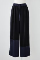 【エンフォルド/ENFOLD】のミッションサテン カラーブロック PT/パンツ 人気、トレンドファッション・服の通販 founy(ファニー) ファッション Fashion レディースファッション Fashion for Women パンツ Pants & Trousers サテン Satin, Glossy Fabric シンプル Simple, Minimal ブロック Block, Solid Block Pattern リラックス Relax, Relaxed Fit 夏 Summer thumbnail ブラック|ID: prp329100004420278 ipo3291000000036099790