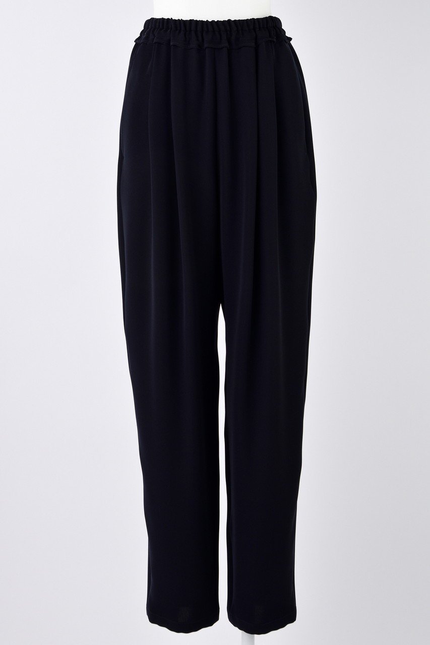 【エンフォルド/ENFOLD】のPEライトジョーゼット Relax eggワイドPT/パンツ インテリア・キッズ・メンズ・レディースファッション・服の通販 founy(ファニー) 　ファッション　Fashion　レディースファッション　Fashion for Women　パンツ　Pants & Trousers　ジョーゼット　Georgette, Semi-Sheer Fabric　スプリング　Spring, Spring Collection　ツイル　Twist, Twisted Detail　ワイド　Wide, Wide Fit　定番　Standard, Basic Item　ダークネイビー|ID: prp329100004420281 ipo3291000000036500470