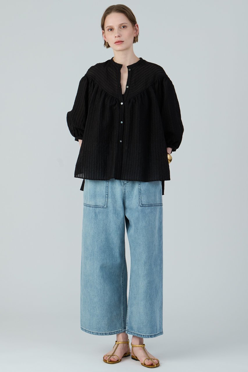 【ハウス オブ ロータス/HOUSE OF LOTUS】のラメドビーブラウス 人気、トレンドファッション・服の通販 founy(ファニー) 　ファッション　Fashion　レディースファッション　WOMEN　トップス・カットソー　Tops/Tshirt　シャツ/ブラウス　Shirts/Blouses　シアー　Sheer　スリット　Slit　スリーブ　Sleeve　バルーン　Balloon　フェミニン　Feminine　ロング　Long　エレガント 上品　Elegant　other-6|ID: prp329100004420288 ipo3291000000031328829
