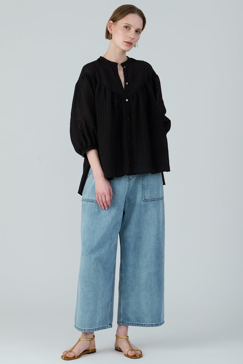【ハウス オブ ロータス/HOUSE OF LOTUS】のラメドビーブラウス 人気、トレンドファッション・服の通販 founy(ファニー) 　ファッション　Fashion　レディースファッション　WOMEN　トップス・カットソー　Tops/Tshirt　シャツ/ブラウス　Shirts/Blouses　シアー　Sheer　スリット　Slit　スリーブ　Sleeve　バルーン　Balloon　フェミニン　Feminine　ロング　Long　エレガント 上品　Elegant　other-7|ID: prp329100004420288 ipo3291000000031328830