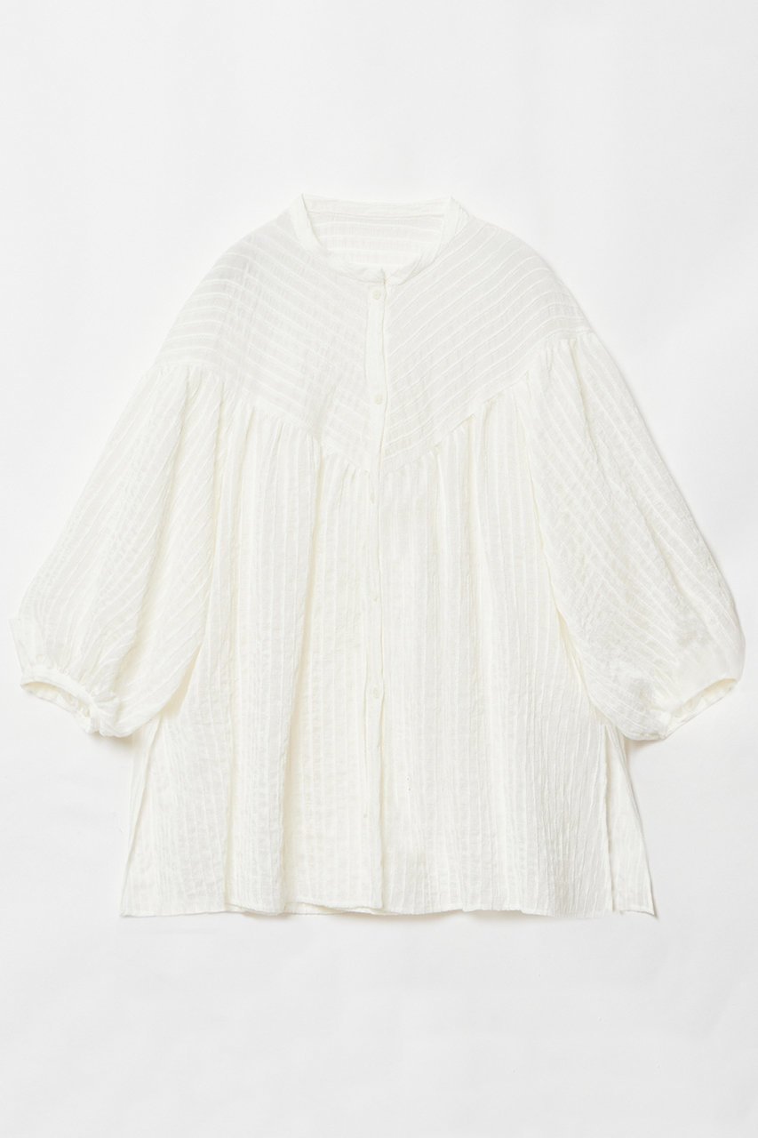 【ハウス オブ ロータス/HOUSE OF LOTUS】のラメドビーブラウス 人気、トレンドファッション・服の通販 founy(ファニー) 　ファッション　Fashion　レディースファッション　Fashion for Women　トップス・カットソー　Cut & Sew Tops　シャツ・ブラウス・オフィスカジュアル　Elegant Blouses & Button-Ups　シアー　Sheer, See-Through　スリット　Slit, Slit Detail　スリーブ　Sleeve, Long Sleeve / Short Sleeve　バルーン　Balloon, Balloon Silhouette　フェミニン　Feminine, Girly　ロング　Long, Long-Length　エレガント 上品　Elegant　 other-1|ID: prp329100004420288 ipo3291000000032906281