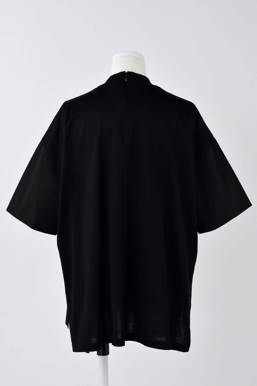 【エンフォルド/ENFOLD】のライトシルケット天竺 ハイネックシャツスリーブ Tシャツ 人気、トレンドファッション・服の通販 founy(ファニー) 　ファッション　Fashion　レディースファッション　WOMEN　トップス・カットソー　Tops/Tshirt　シャツ/ブラウス　Shirts/Blouses　ロング / Tシャツ　T-Shirts　カットソー　Cut and Sewn　エレガント 上品　Elegant　ショート　Short　シルケット　Mercerization　シンプル　Simple　スリーブ　Sleeve　ハイネック　High Neck　ルーズ　Loose　other-3|ID: prp329100004420292 ipo3291000000031263863