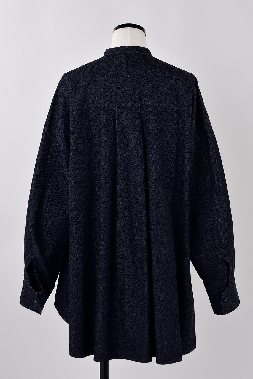 【ナゴンスタンス/nagonstans】の8ozデニム アシンメRound SH/シャツ 人気、トレンドファッション・服の通販 founy(ファニー) 　ファッション　Fashion　レディースファッション　Fashion for Women　トップス・カットソー　Cut & Sew Tops　シャツ・ブラウス・オフィスカジュアル　Elegant Blouses & Button-Ups　アシンメトリー　Asymmetrical Style　シンプル　Simple, Minimal　スリーブ　Sleeve, Long Sleeve / Short Sleeve　デニム　Denim, Jeans Material　フレア　Flare, Flared　ロング　Long, Long-Length　other-3|ID: prp329100004420295 ipo3291000000035822643