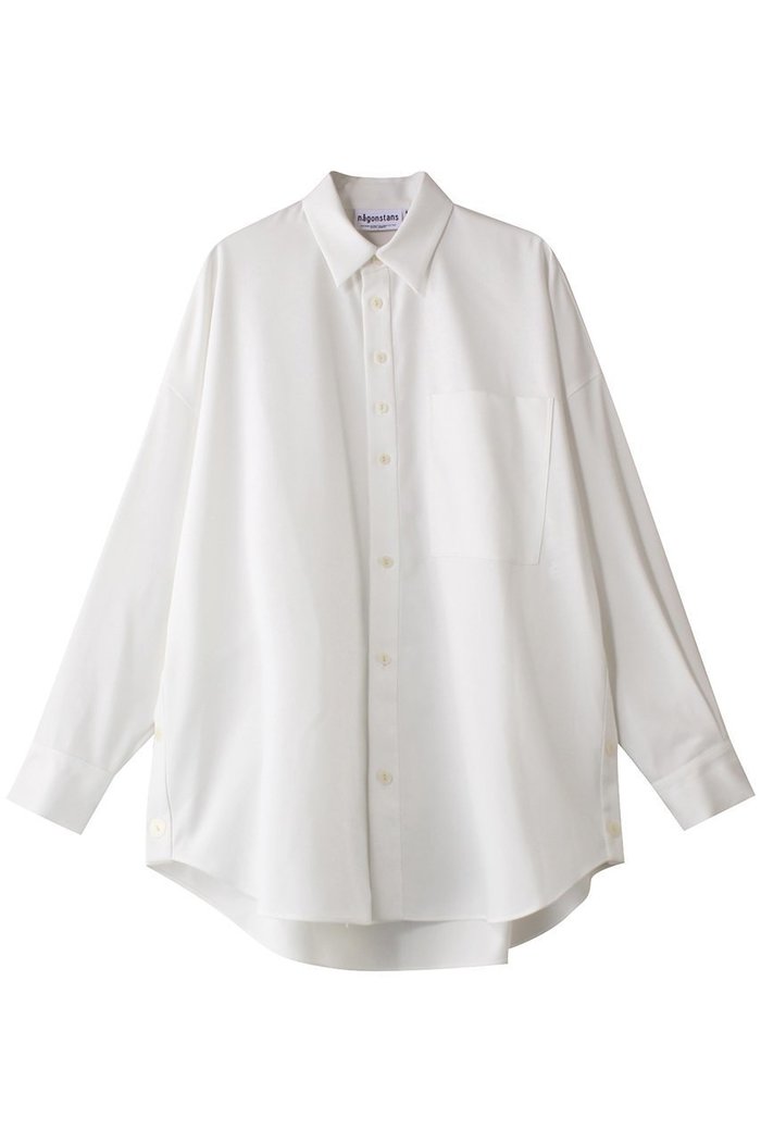 【ナゴンスタンス/nagonstans】のPOLYCHINO Relax ルーズSH/シャツ インテリア・キッズ・メンズ・レディースファッション・服の通販 founy(ファニー) https://founy.com/ ファッション Fashion レディースファッション Fashion for Women トップス・カットソー Cut & Sew Tops シャツ・ブラウス・オフィスカジュアル Elegant Blouses & Button-Ups スリット Slit, Slit Detail スリーブ Sleeve, Long Sleeve / Short Sleeve ルーズ Loose, Oversized ロング Long, Long-Length |ID: prp329100004420296 ipo3291000000036396871