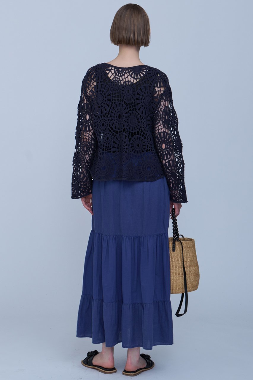 【ハウス オブ ロータス/HOUSE OF LOTUS】のガーメントダイティアードスカート 人気、トレンドファッション・服の通販 founy(ファニー) 　ファッション　Fashion　レディースファッション　WOMEN　スカート　Skirt　ティアードスカート　Tiered Skirts　ロングスカート　Long Skirt　ティアードスカート　Tiered Skirt　テクスチャー　Texture　ブロード　Broad　リネン　Linen　ロング　Long　other-6|ID: prp329100004420299 ipo3291000000031328855