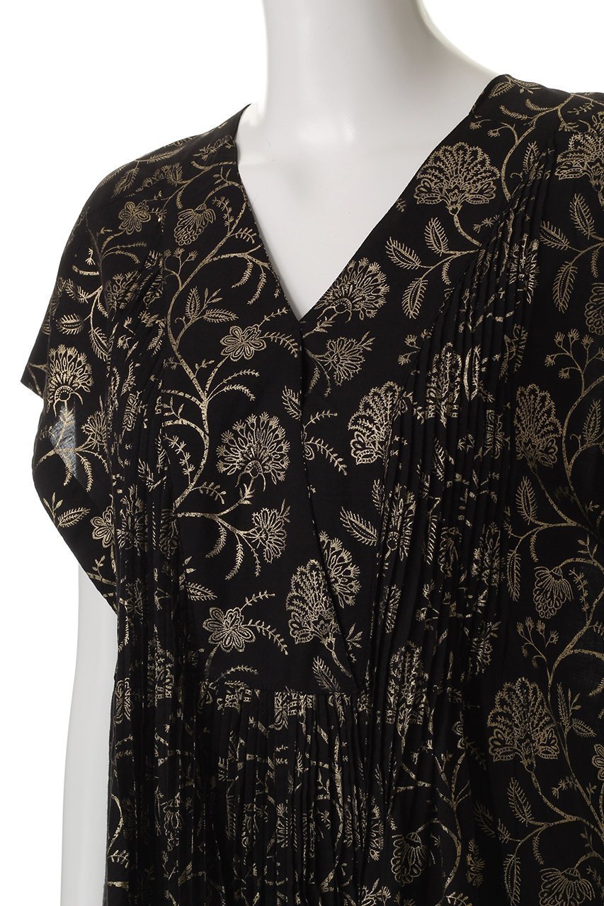 【ハウス オブ ロータス/HOUSE OF LOTUS】のハクプリントカフタンワンピース 人気、トレンドファッション・服の通販 founy(ファニー) 　ファッション　Fashion　レディースファッション　Fashion for Women　ワンピース　Dresses　チュニック　Tunic Tops & Dresses　エレガント 上品　Elegant　チュニック　Tunic, Long Top　フロント　Front, Front Design　ブライト　Bright, Shiny　プリント　Print, Printed Pattern　ボタニカル　Botanical, Floral Pattern　ロング　Long, Long-Length　再入荷　Restock / Back in Stock　other-8|ID: prp329100004420301 ipo3291000000031914964