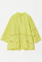 【ハウス オブ ロータス/HOUSE OF LOTUS】のコットンリネンスカラップ刺繍ブラウス 人気、トレンドファッション・服の通販 founy(ファニー) ファッション Fashion レディースファッション Fashion for Women トップス・カットソー Cut & Sew Tops シャツ・ブラウス・オフィスカジュアル Elegant Blouses & Button-Ups エレガント 上品 Elegant クラシカル Classical, Vintage-Inspired スリーブ Sleeve, Long Sleeve / Short Sleeve デニム Denim, Jeans Material フラワー Flower, Floral フレアースカート Flared Skirt, A-Line Skirt フレアースリーブ Flared Sleeve, Bell Sleeve モチーフ Motif, Design Theme リラックス Relax, Relaxed Fit ロング Long, Long-Length thumbnail イエロー|ID: prp329100004420304 ipo3291000000032909226