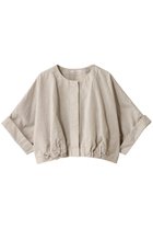 【ハウス オブ ロータス/HOUSE OF LOTUS】のリネンコットンクロップドジャケット ライトベージュ|ID: prp329100004420310 ipo3291000000032953336