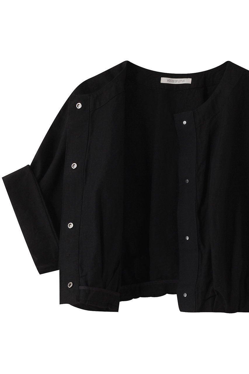 【ハウス オブ ロータス/HOUSE OF LOTUS】のリネンコットンクロップドジャケット 人気、トレンドファッション・服の通販 founy(ファニー) 　ファッション　Fashion　レディースファッション　Fashion for Women　アウター　Coat / Outerwear Collection　レディースジャケット・軽アウター　Jackets　キャンバス　Canvas, Canvas Fabric　シンプル　Simple, Minimal　ジャケット　Jacket, Outerwear　デニム　Denim, Jeans Material　トレンド　Trend, Trending Now　リネン　Linen, Linen Fabric　今季　This Season, Current Season　other-6|ID: prp329100004420310 ipo3291000000032953361