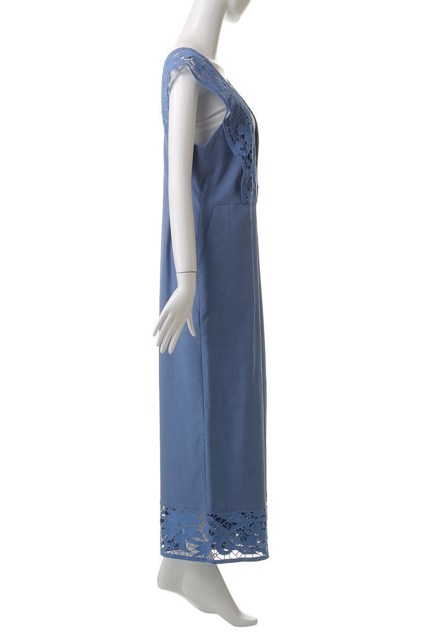 【ミュベール/MUVEIL】のレースサロペット 人気、トレンドファッション・服の通販 founy(ファニー) 　ファッション　Fashion　レディースファッション　Fashion for Women　パンツ　Pants & Trousers　キャミソール　Camisole, Spaghetti Strap Top　サロペット　Overalls, Salopette　タートルネック　Turtleneck, High Neck　リネン　Linen, Linen Fabric　レース　Lace, Lace Fabric　ワイド　Wide, Wide Fit　ヴィンテージ　Vintage Style　エレガント 上品　Elegant　吸水　Absorbent, Quick-Dry　other-3|ID: prp329100004420312 ipo3291000000032910271