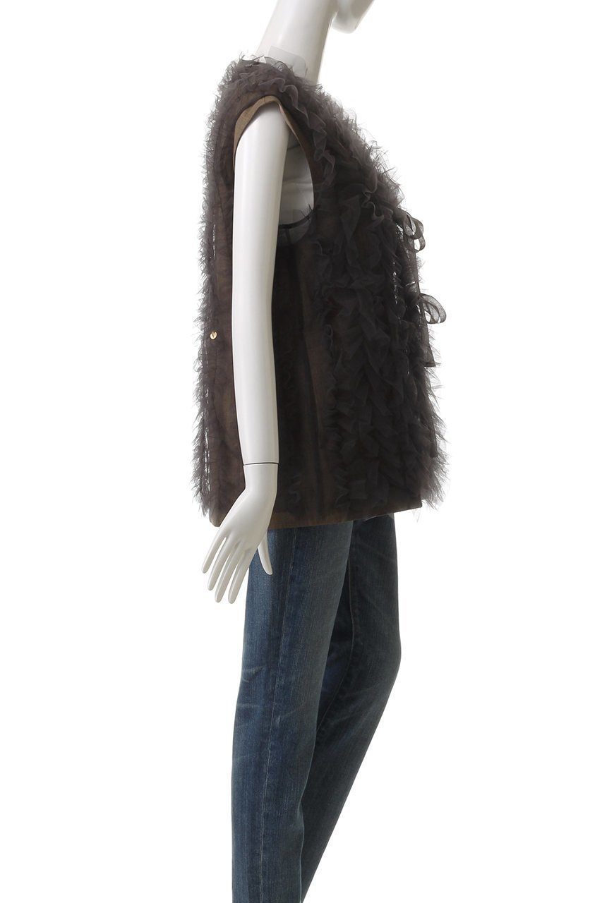 【ミュベール/MUVEIL】の3wayチュールジレ付きベスト 人気、トレンドファッション・服の通販 founy(ファニー) 　ファッション　Fashion　レディースファッション　Fashion for Women　アウター　Coat / Outerwear Collection　レディースジャケット・軽アウター　Jackets　ジャケット　Jacket, Outerwear　チュール　Tulip, Tulip Motif　フロント　Front, Front Design　ベスト　Vest, Waistcoat　リボン　Ribbon, Bow　エレガント 上品　Elegant　other-3|ID: prp329100004420313 ipo3291000000032960803