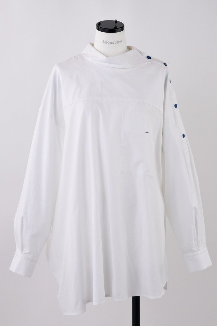 【ナゴンスタンス/nagonstans】の80オックス スクエアヘムP.O/プルオーバー インテリア・キッズ・メンズ・レディースファッション・服の通販 founy(ファニー) https://founy.com/ ファッション Fashion レディースファッション Fashion for Women トップス・カットソー Cut & Sew Tops シャツ・ブラウス・オフィスカジュアル Elegant Blouses & Button-Ups カジュアルプルオーバー・ニットトップス Pullovers & Knit Tops / Casual Pullovers おすすめ Recommended / Our Picks アシンメトリー Asymmetrical Style オックス Oxford Fabric スクエア Square, Square Shape スリーブ Sleeve, Long Sleeve / Short Sleeve ロング Long, Long-Length |ID: prp329100004420322 ipo3291000000036396588