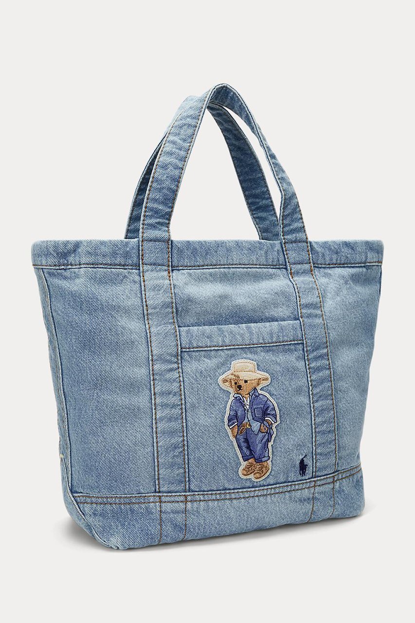 【ラルフローレン/RALPH LAUREN】の【UNISEX】【POLO RALPH LAUREN】TRVLR ベア デニム スモール トードバッグ 人気、トレンドファッション・服の通販 founy(ファニー) 　ファッション　Fashion　レディースファッション　Fashion for Women　バッグ　Bags　ユニセックス　Unisex, Genderless　ウォッシュ　Washed Finish　コンパクト　Compact, Small Size　デニム　Denim, Jeans Material　エレガント 上品　Elegant　旅行　Travel　other-3|ID: prp329100004420328 ipo3291000000032781630