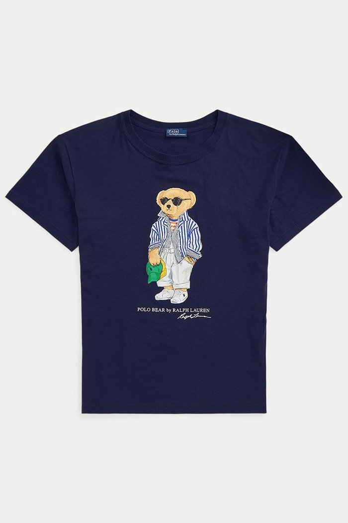 【ラルフローレン/RALPH LAUREN】の【POLO RALPH LAUREN】Polo ベア コットン ジャージー Tシャツ インテリア・キッズ・メンズ・レディースファッション・服の通販 founy(ファニー) https://founy.com/ ファッション Fashion レディースファッション WOMEN トップス・カットソー Tops/Tshirt シャツ/ブラウス Shirts/Blouses ロング / Tシャツ T-Shirts カットソー Cut and Sewn ショート Short シンプル Simple ジャージー Jersey ストレート Straight スリーブ Sleeve フィット Fit フロント Front プリント Print ラバー Rubber エレガント 上品 Elegant 半袖 Short Sleeve |ID: prp329100004420330 ipo3291000000030864543