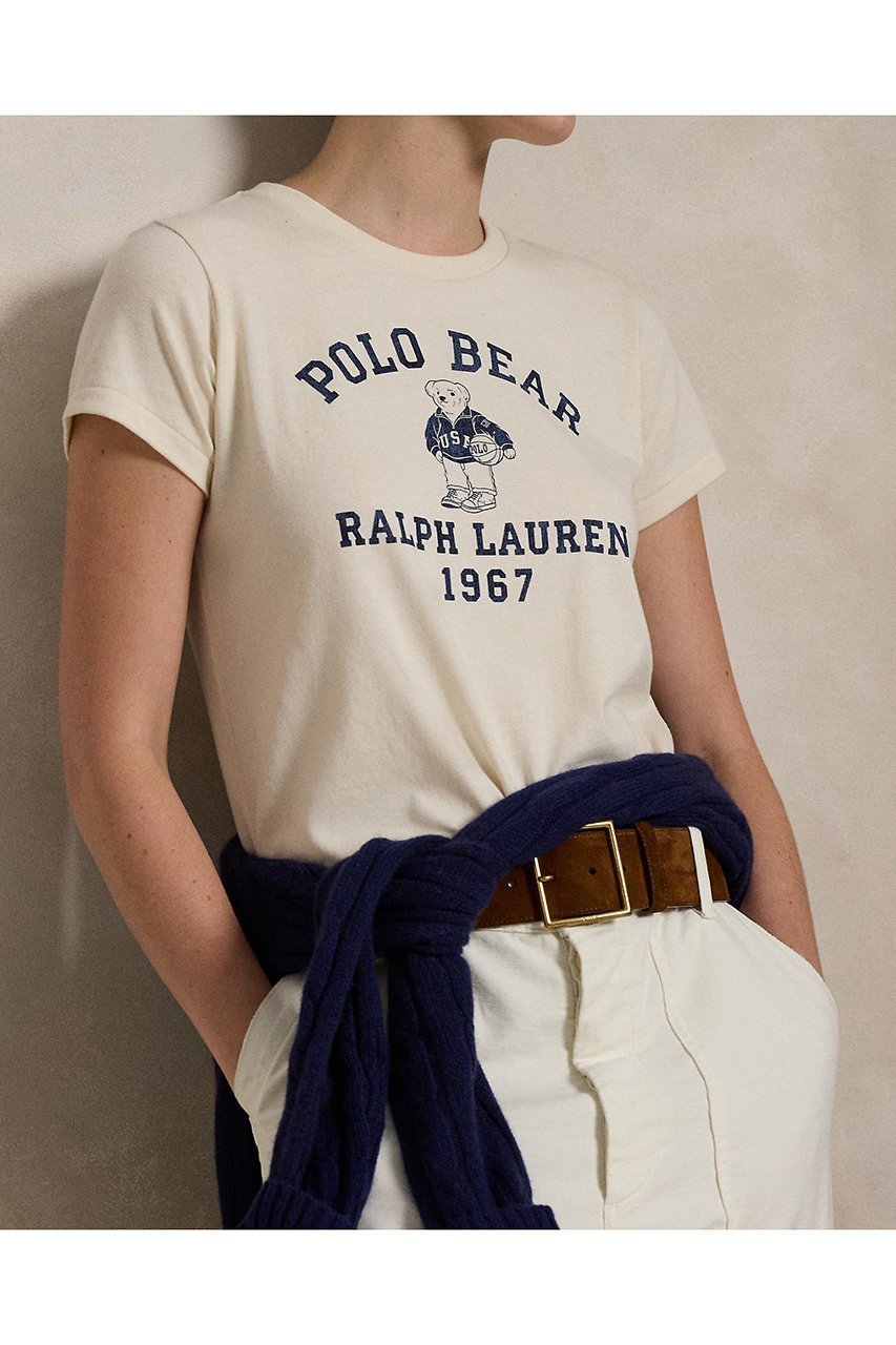 【ラルフローレン/RALPH LAUREN】の【POLO RALPH LAUREN】Polo ベア コットン ジャージー Tシャツ 人気、トレンドファッション・服の通販 founy(ファニー) 　ファッション　Fashion　レディースファッション　WOMEN　トップス・カットソー　Tops/Tshirt　シャツ/ブラウス　Shirts/Blouses　ロング / Tシャツ　T-Shirts　カットソー　Cut and Sewn　インナー　Inner　ショーツ　Shorts　ショート　Short　シンプル　Simple　ジャケット　Jacket　ジャージー　Jersey　スリーブ　Sleeve　デニム　Denim　フィット　Fit　フロント　Front　プリント　Print　リラックス　Relax　半袖　Short Sleeve　other-3|ID: prp329100004420331 ipo3291000000031264115