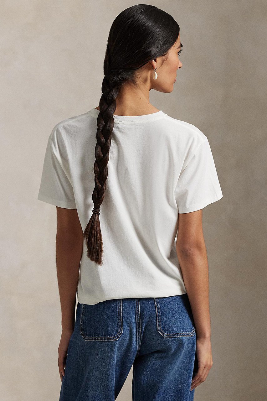 【ラルフローレン/RALPH LAUREN】の【POLO RALPH LAUREN】Polo ベア コットン ジャージー Tシャツ 人気、トレンドファッション・服の通販 founy(ファニー) 　ファッション　Fashion　レディースファッション　WOMEN　トップス・カットソー　Tops/Tshirt　シャツ/ブラウス　Shirts/Blouses　ロング / Tシャツ　T-Shirts　カットソー　Cut and Sewn　ショート　Short　シンプル　Simple　ジャージー　Jersey　ストレート　Straight　スリーブ　Sleeve　フィット　Fit　フロント　Front　プリント　Print　リラックス　Relax　半袖　Short Sleeve　other-4|ID: prp329100004420332 ipo3291000000031264123