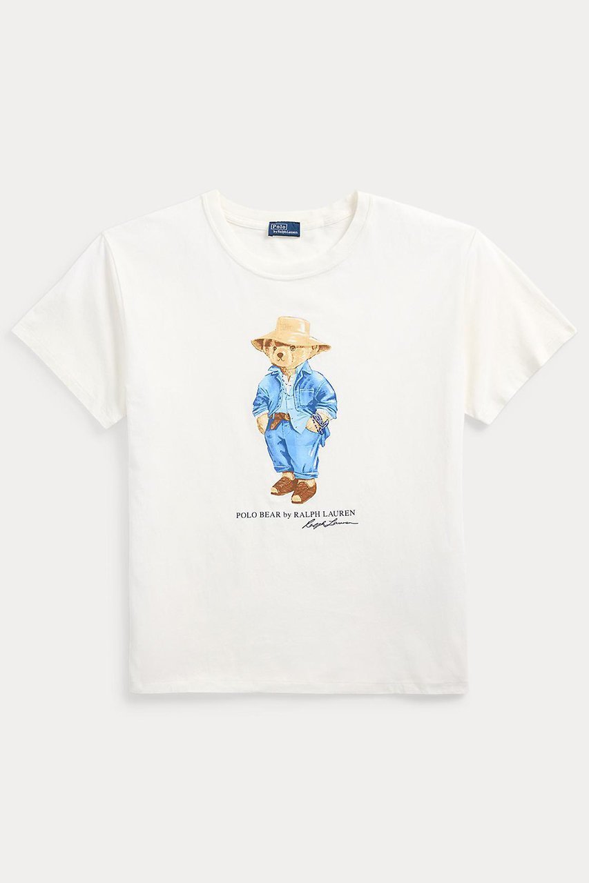 【ラルフローレン/RALPH LAUREN】の【POLO RALPH LAUREN】Polo ベア コットン ジャージー Tシャツ インテリア・キッズ・メンズ・レディースファッション・服の通販 founy(ファニー) 　ファッション　Fashion　レディースファッション　Fashion for Women　トップス・カットソー　Cut & Sew Tops　シャツ・ブラウス・オフィスカジュアル　Elegant Blouses & Button-Ups　ロングTシャツ・Tシャツ　Longline T-Shirts & Tees　カットソー・ベーシックTシャツ　Cut-and-Sewn Tops / Stretch Tees & Basics　ショート　Short, Short Length　シンプル　Simple, Minimal　ストレート　Straight, Straight Cut　スリーブ　Sleeve, Long Sleeve / Short Sleeve　フィット　Fit, Slim Fit　フロント　Front, Front Design　プリント　Print, Printed Pattern　リラックス　Relax, Relaxed Fit　半袖　Short Sleeve, Half Sleeve　ネビス|ID: prp329100004420332 ipo3291000000032863091