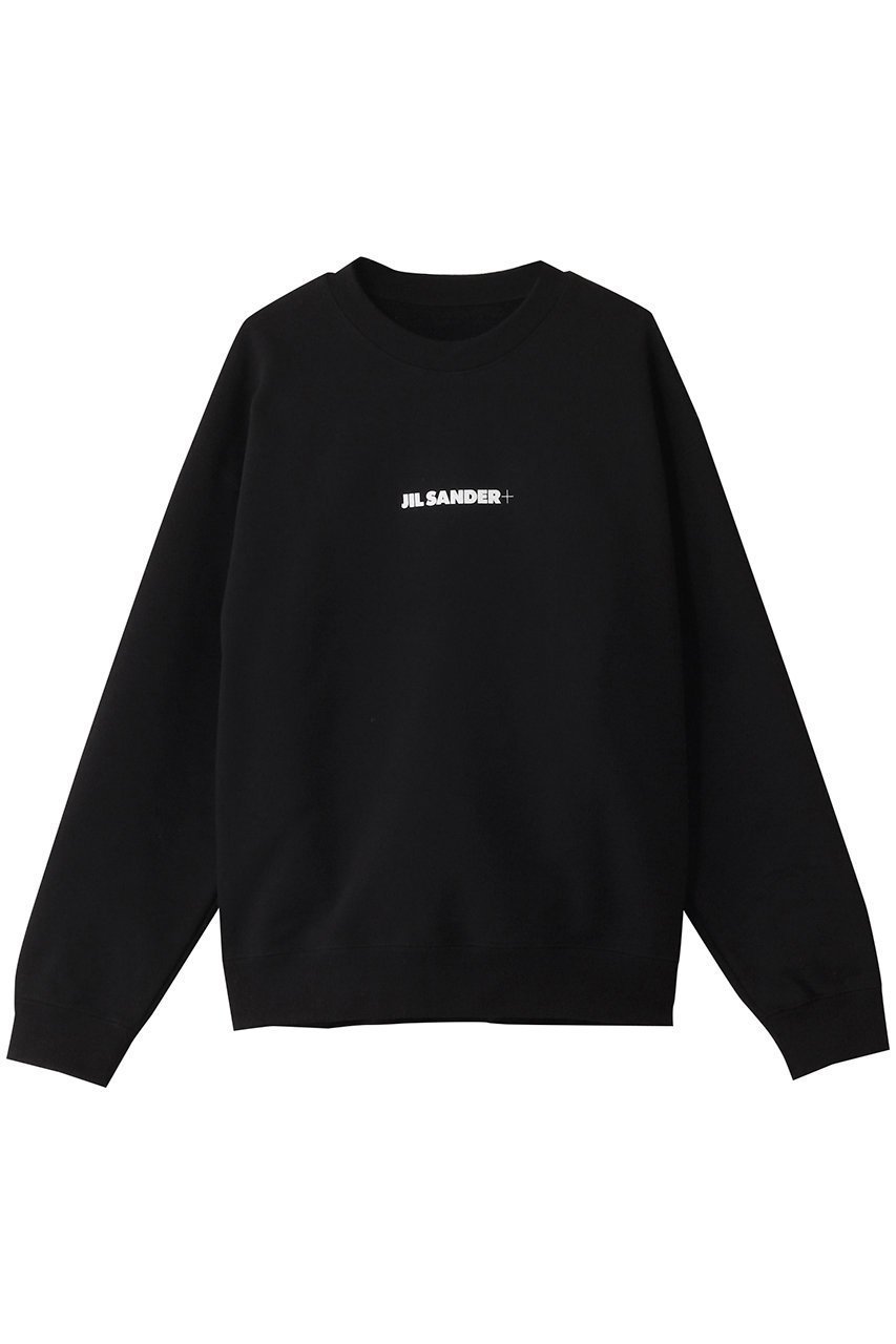 【ジル サンダー/JIL SANDER】の【JIL SANDER+】LOGOクルーネックスエット インテリア・キッズ・メンズ・レディースファッション・服の通販 founy(ファニー) ファッション Fashion レディースファッション Fashion for Women トップス・カットソー Cut & Sew Tops シャツ・ブラウス・オフィスカジュアル Elegant Blouses & Button-Ups レディースパーカー・カジュアルフーディー Casual Hoodies & Sweatshirts ロングTシャツ・Tシャツ Longline T-Shirts & Tees スウェット・クルーネックトップス Sweatshirts & Crewnecks / Relaxed Fit Sweat Tops カットソー・ベーシックTシャツ Cut-and-Sewn Tops / Stretch Tees & Basics スウェット / スエット Sweatshirt, Sweatwear スタイリッシュ Stylish, Fashionable スタンダード Standard, Basic ブラック|ID: prp329100004420343 ipo3291000000032796382