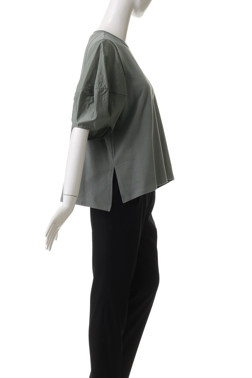 【ランバン オン ブルー/LANVIN en Bleu】のコクーンスリーブコンビカットソー 人気、トレンドファッション・服の通販 founy(ファニー) ファッション Fashion レディースファッション Fashion for Women トップス・カットソー Cut & Sew Tops シャツ・ブラウス・オフィスカジュアル Elegant Blouses & Button-Ups ロングTシャツ・Tシャツ Longline T-Shirts & Tees カットソー・ベーシックTシャツ Cut-and-Sewn Tops / Stretch Tees & Basics ショート Short, Short Length スリット Slit, Slit Detail スリーブ Sleeve, Long Sleeve / Short Sleeve other-3|ID: prp329100004420348 ipo3291000000035518736