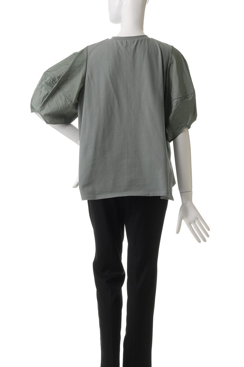 【ランバン オン ブルー/LANVIN en Bleu】のコクーンスリーブコンビカットソー 人気、トレンドファッション・服の通販 founy(ファニー) ファッション Fashion レディースファッション Fashion for Women トップス・カットソー Cut & Sew Tops シャツ・ブラウス・オフィスカジュアル Elegant Blouses & Button-Ups ロングTシャツ・Tシャツ Longline T-Shirts & Tees カットソー・ベーシックTシャツ Cut-and-Sewn Tops / Stretch Tees & Basics ショート Short, Short Length スリット Slit, Slit Detail スリーブ Sleeve, Long Sleeve / Short Sleeve other-4|ID: prp329100004420348 ipo3291000000035518737