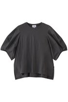 【ランバン オン ブルー/LANVIN en Bleu】のコクーンスリーブコンビカットソー チャコールグレー|ID: prp329100004420348 ipo3291000000036201599