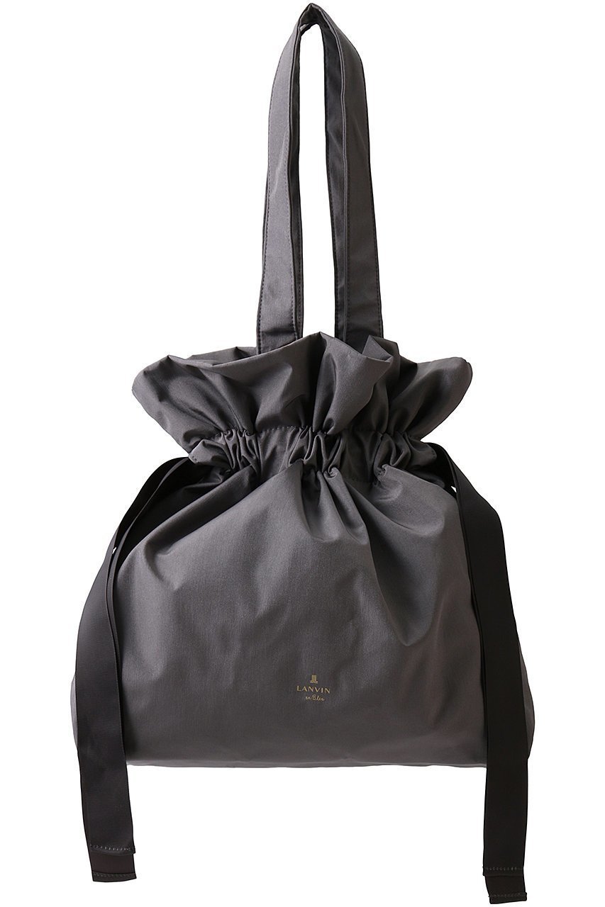 【ランバン オン ブルー/LANVIN en Bleu】のグログランギャザートートバッグ インテリア・キッズ・メンズ・レディースファッション・服の通販 founy(ファニー) 　ファッション　Fashion　レディースファッション　Fashion for Women　バッグ　Bags　ギャザー　Gathered, Ruffled　ファブリック　Fabric, Textile　フェミニン　Feminine, Girly　フォルム　Silhouette, Form　フラット　Flat, Flat Shoes　フリル　Frill, Ruffle　リュクス　Luxury, Elegant, High-End, Chic　グレー|ID: prp329100004420349 ipo3291000000036926692