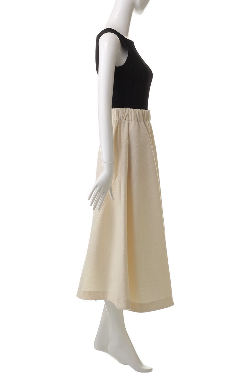 【ランバン オン ブルー/LANVIN en Bleu】のリングツィードニットコンビワンピース 人気、トレンドファッション・服の通販 founy(ファニー) 　ファッション　Fashion　レディースファッション　Fashion for Women　ワンピース　Dresses　チュニック　Tunic Tops & Dresses　アシンメトリー　Asymmetrical Style　ジュエリー　Jewelry, Accessories　スリット　Slit, Slit Detail　チュニック　Tunic, Long Top　フィット　Fit, Slim Fit　フォルム　Silhouette, Form　フレア　Flare, Flared　ロング　Long, Long-Length　other-3|ID: prp329100004420353 ipo3291000000035494908