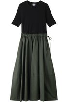 【ランバン オン ブルー/LANVIN en Bleu】のテレココンビフレアーワンピース ブラック|ID: prp329100004420360 ipo3291000000032872696