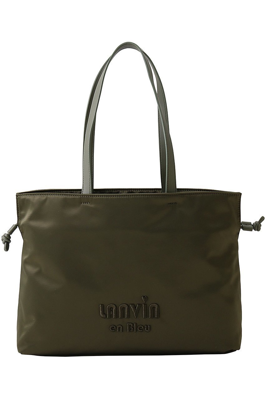 【ランバン オン ブルー/LANVIN en Bleu】の2wayサテンナイロンドロストトートバック小 インテリア・キッズ・メンズ・レディースファッション・服の通販 founy(ファニー) 　ファッション　Fashion　レディースファッション　Fashion for Women　バッグ　Bags　サテン　Satin, Glossy Fabric　ドローストリング　Drawstring, Pull Cord　フォルム　Silhouette, Form　リュクス　Luxury, Elegant, High-End, Chic　エレガント 上品　Elegant　カーキ|ID: prp329100004420366 ipo3291000000035103264